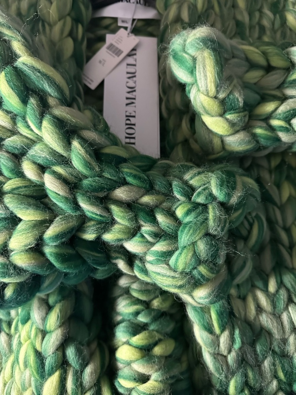 Hope Macaulay Colossal Wool Cardigan NWT Size M/L HANDMADE - Picture 8 of 8
